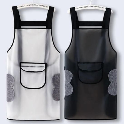 Adjustable Oil-Water Proof Transparent Cooking Apron